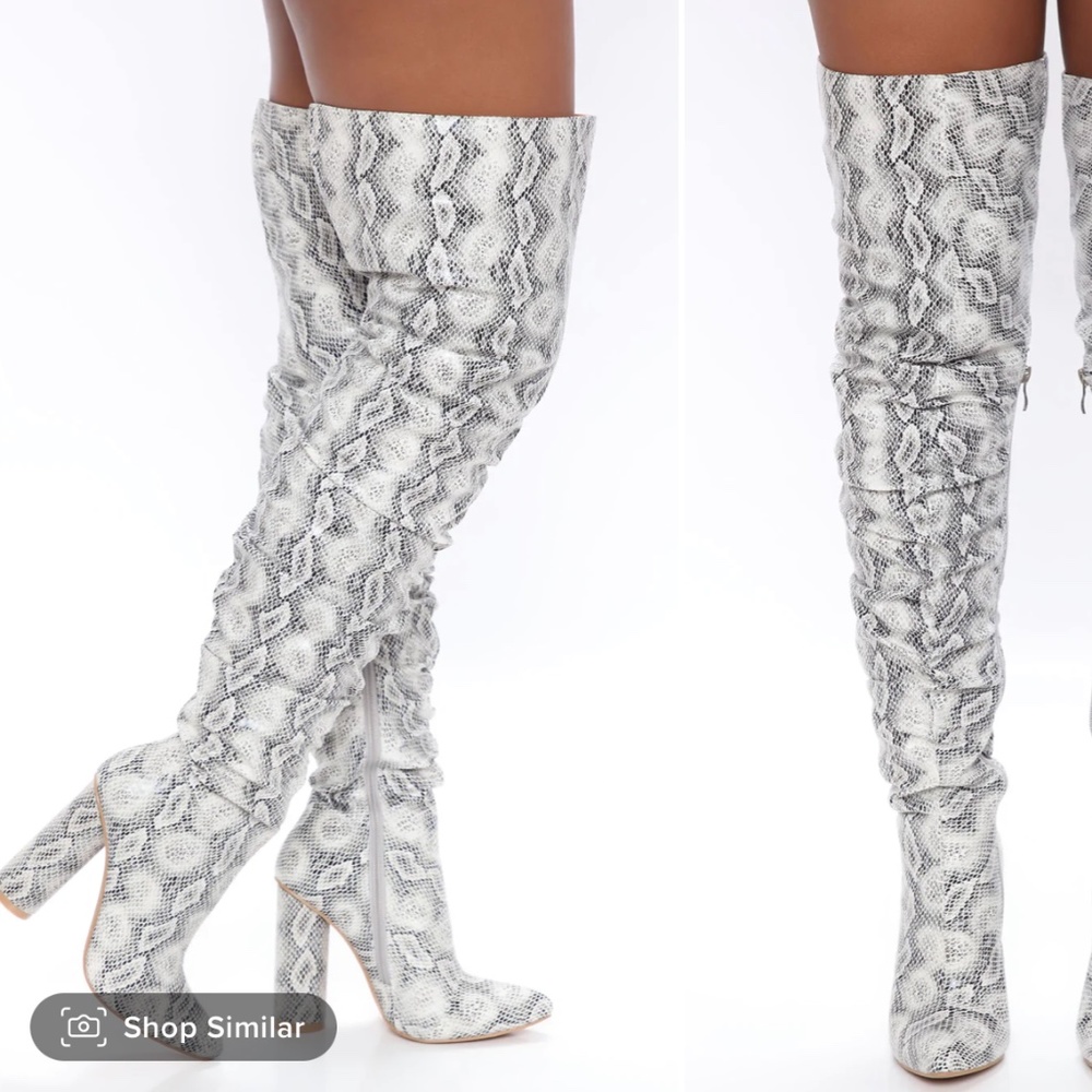 Brand new fashion nova boots size 6